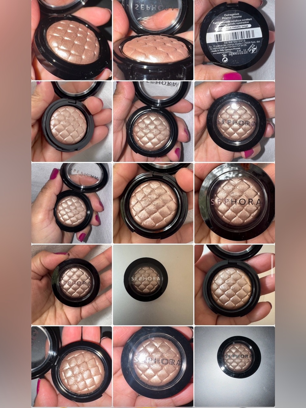 🌟Sephora Shimmer Duo — Metallic Beige or Metallic Peach Highlighter/Eyeshadow - Picture 5 of 10